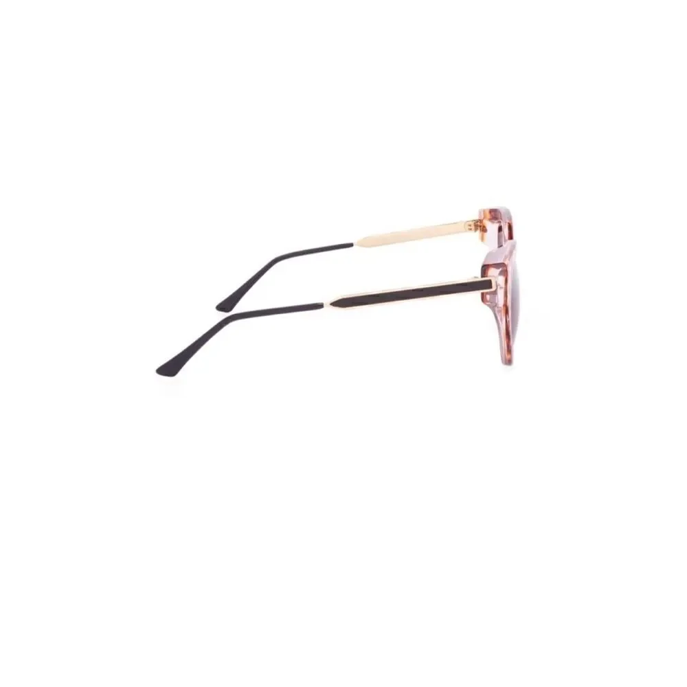 Thierry Lasry Joyridy Sunglasses V541 Vintage Multicolor Red Amber / Brown Lens